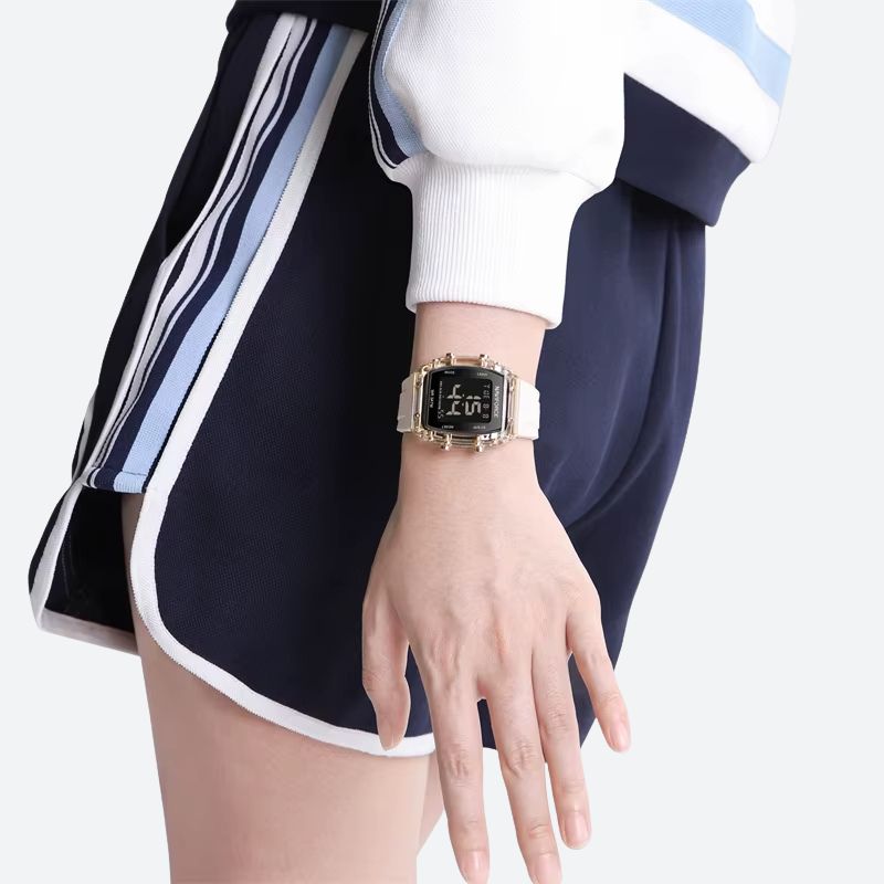 Women's Digital Watch, Barrel Shape, 30m Water Resistance