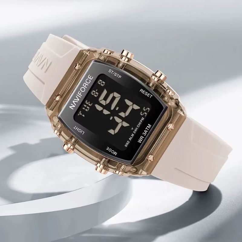 Women's Digital Watch, Barrel Shape, 30m Water Resistance