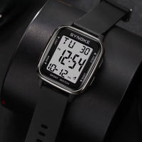 Men's digital watch, waterproof with chronograph