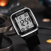 Men's digital watch, waterproof with chronograph