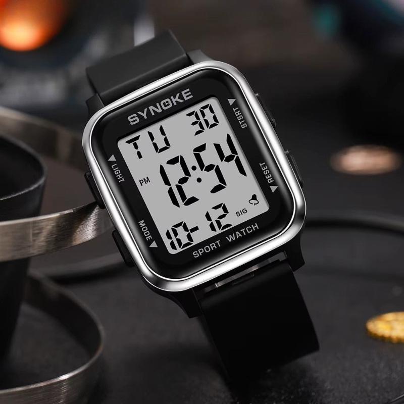 Men's digital watch, waterproof with chronograph