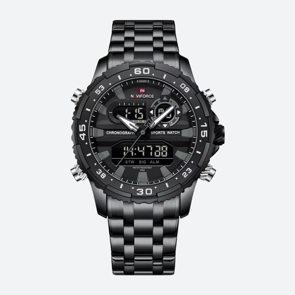 Men's digital watch, chronograph