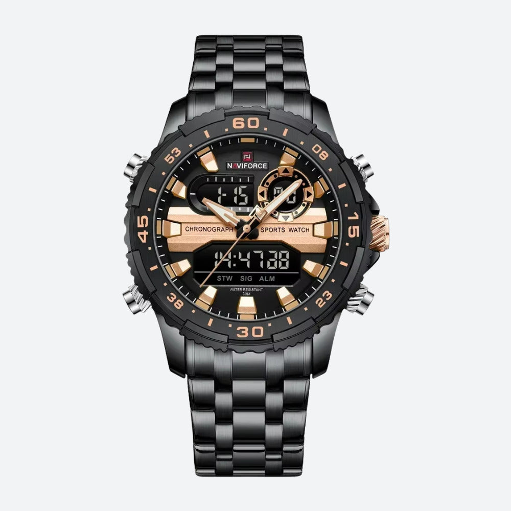 Men's digital watch, chronograph