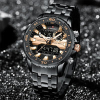 Men's digital watch, chronograph