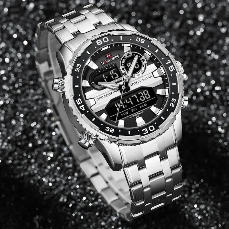 Men's digital watch, chronograph