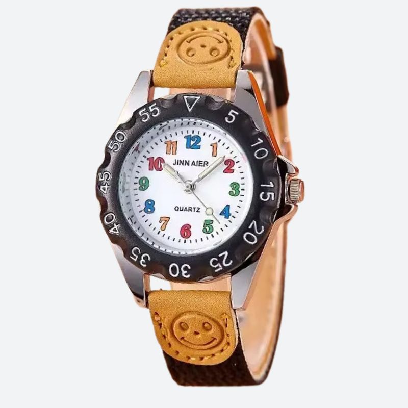 Children's Educational Quartz Two-Tone Watch