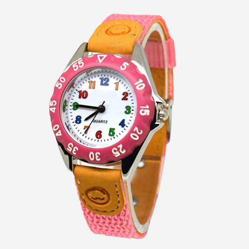 Children's Educational Quartz Two-Tone Watch
