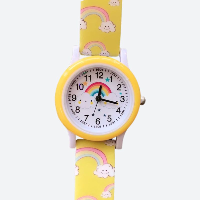 Children's Educational Watch, Silicone Quartz Rainbow