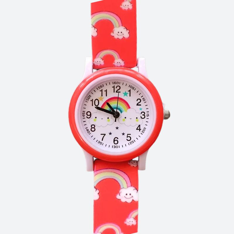 Children's Educational Watch, Silicone Quartz Rainbow