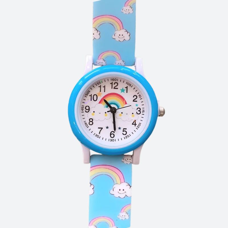Children's Educational Watch, Silicone Quartz Rainbow