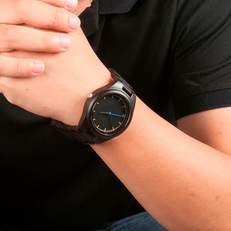 Minimalist Design Wooden Watch for Men with Luminous Hands