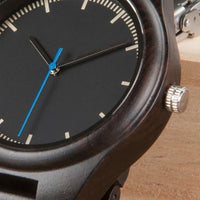 Minimalist Design Wooden Watch for Men with Luminous Hands