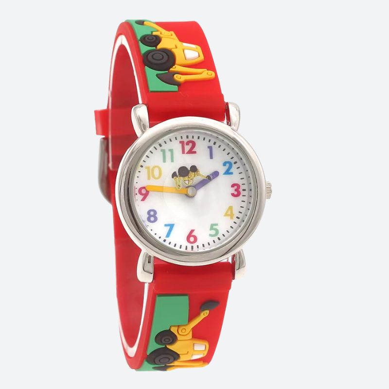 Children's Watch for 3-Year-Olds, Waterproof Silicone Tractor Design