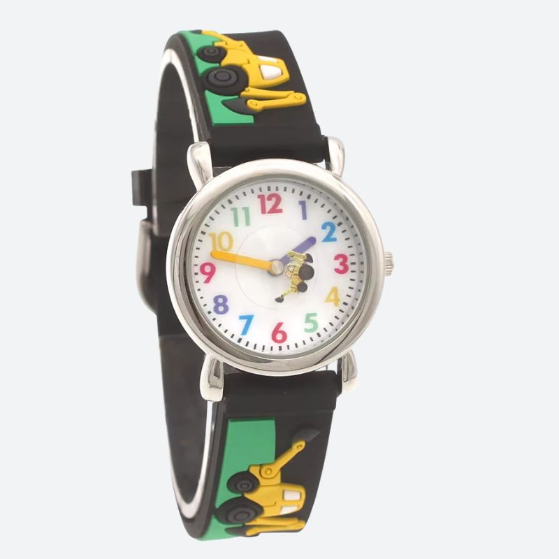Children's Watch for 3-Year-Olds, Waterproof Silicone Tractor Design