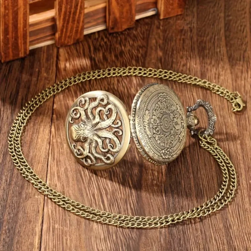 Kraken Vintage Men's Pocket Watch