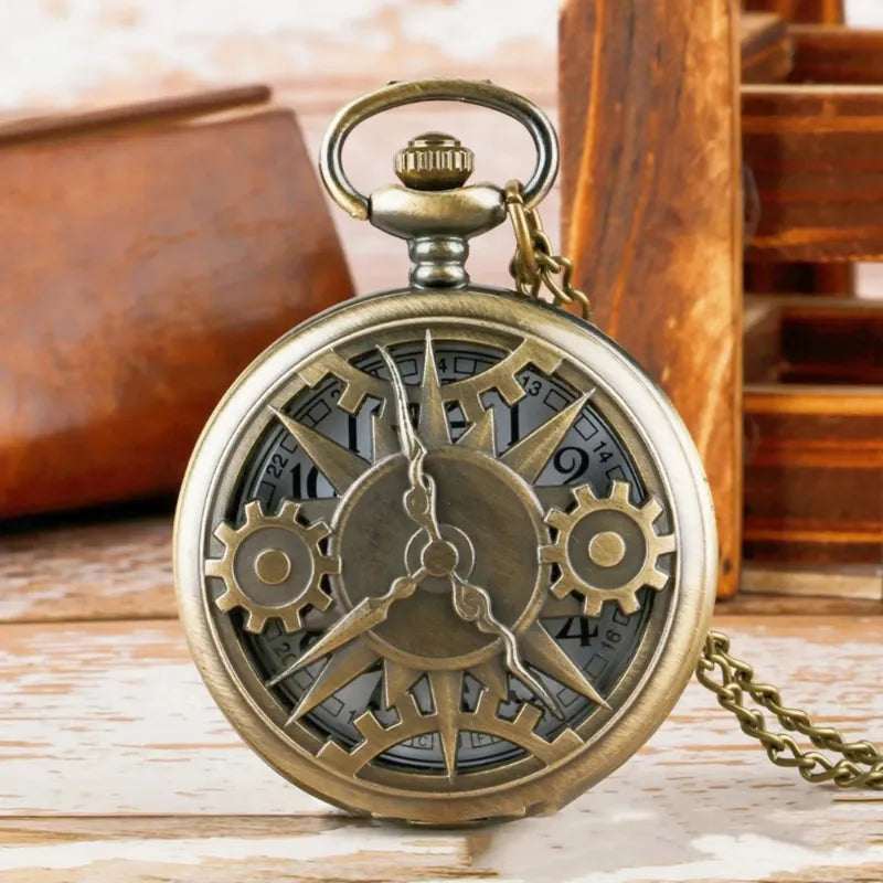 Steampunk Men's Gear Pocket Watch
