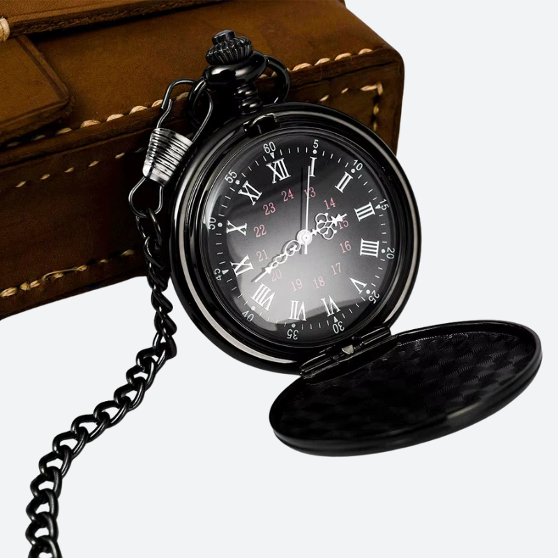 Women's pocket watch, black dial 1 Image