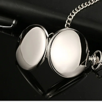 Women's Pocket Watch with Black Dial