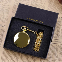 Women's Metal Mirror Pocket Watch