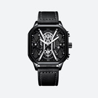 Men's square chronograph watch, waterproof