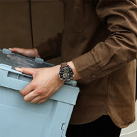 Men's analog-digital watch with chronograph