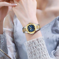 Luxury women's watch, two-tone metal