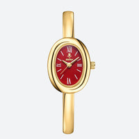 Luxury Women's Oval Gold Watch 3