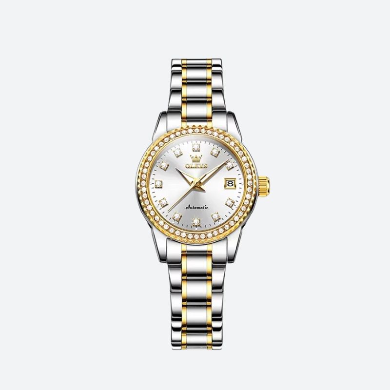 Women's Mechanical Watch - Sparkling Metal - 3