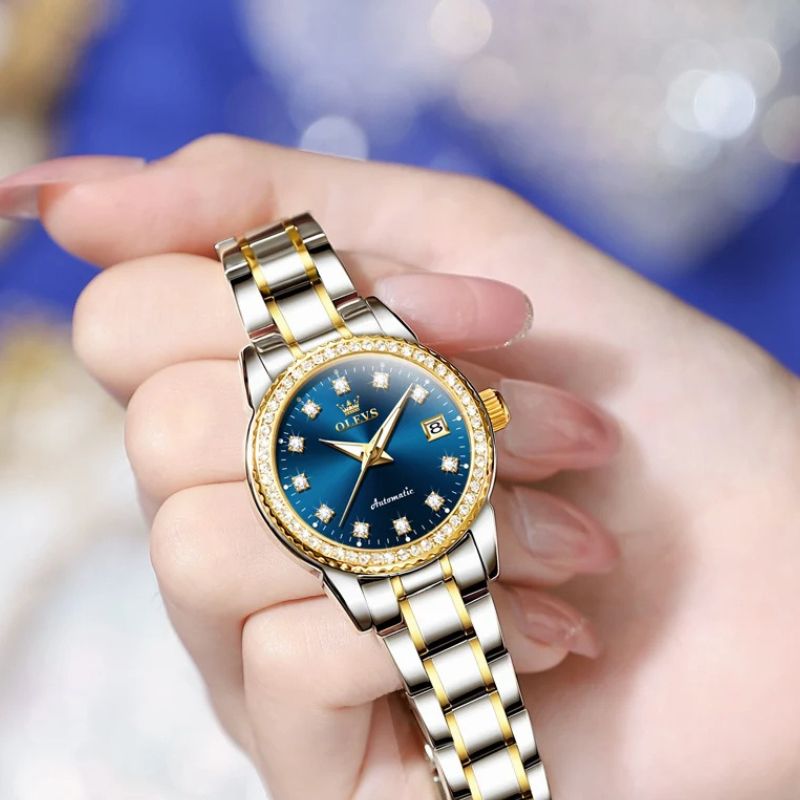 Women's Mechanical Watch, Sparkling Metal