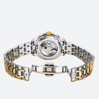 Women's Mechanical Tonneau Two-Tone Watch