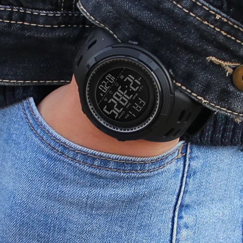 Men's 50mm Digital Military Watch