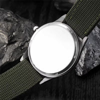 Men's Military Quartz Watch with Nylon Strap