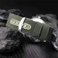 Men's Military Quartz Watch with Nylon Strap