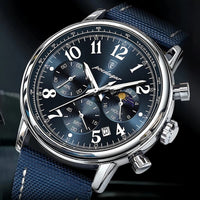 Men's Military Chronograph Watch with Nylon Strap