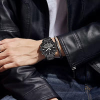 Men's Digital Quartz Chronograph Military Watch, Dual Display