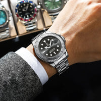Elegant Quartz Watch, Diver Style