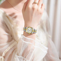 Women's Quartz Watch, Two-Tone Metal, Waterproof