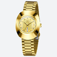 Women's Oval Gold Quartz Watch 1