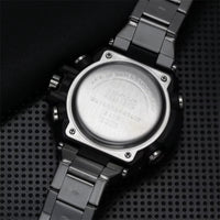 Men's steel chronograph solar watch