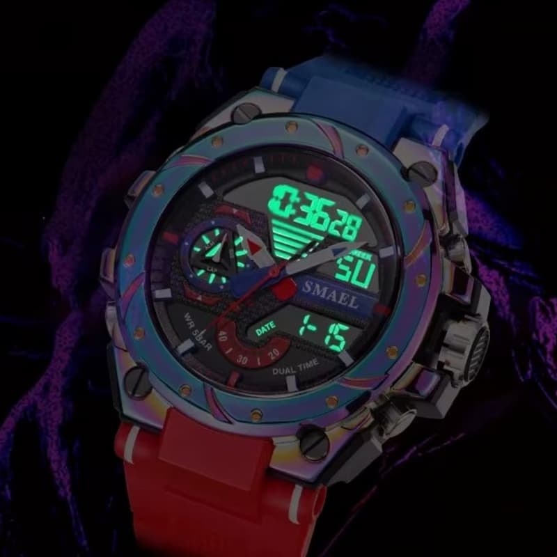 Men's Dual Display Chronograph Sports Watch