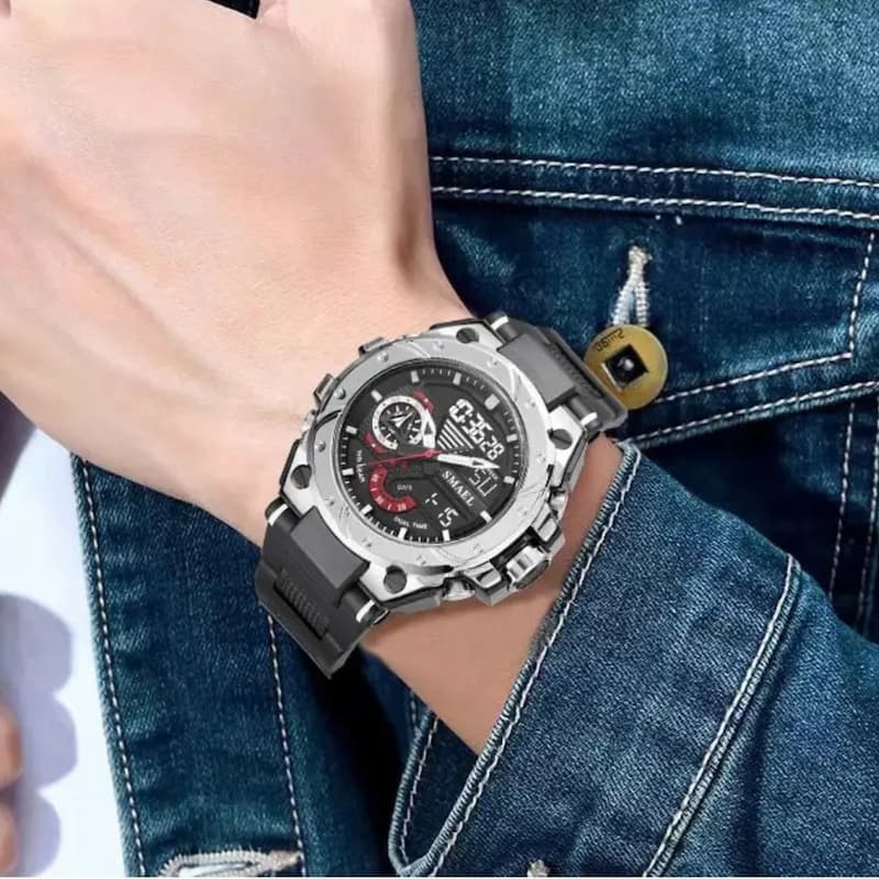 Men's Dual Display Chronograph Sports Watch