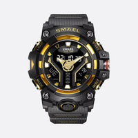 Multifunctional sports watch for men, quartz analog and digital