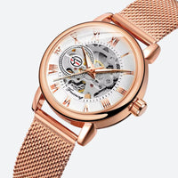 Women's Skeleton Watch - Milanese Mesh 1