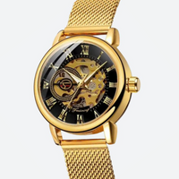 Women's Automatic Metal Skeleton Watch