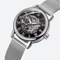 Women's Automatic Metal Skeleton Watch 4