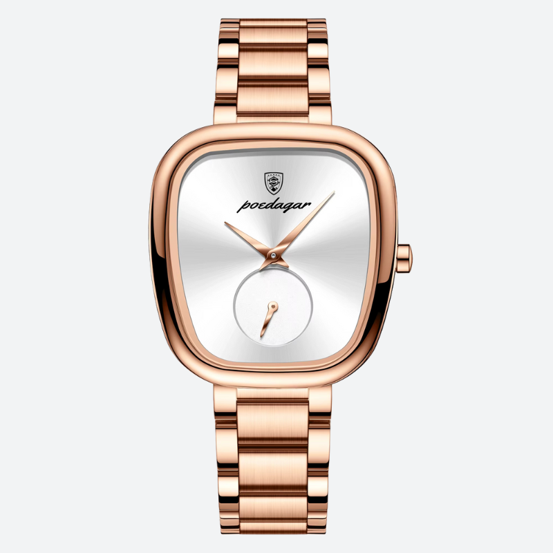 Vintage women's waterproof rose gold watch 3