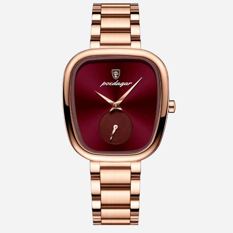 Vintage women's waterproof rose gold watch 5