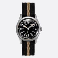 Vintage military men's quartz watch, Retro style