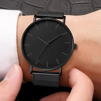 Minimalist Black Men's Watch