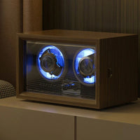 Automatic winder in wood and LED